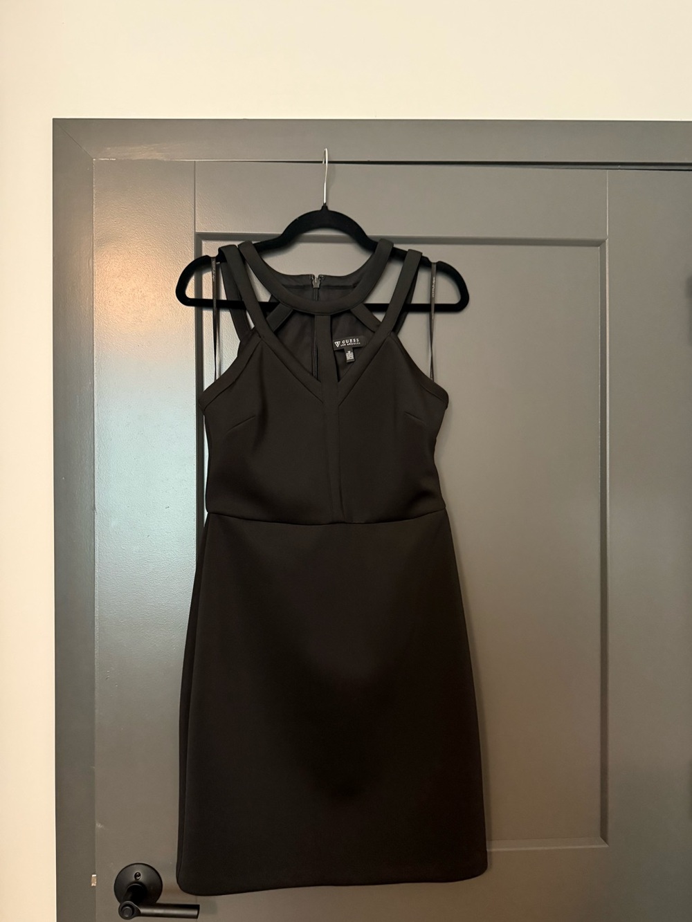 G by Guess Black Strappy Mini Dress